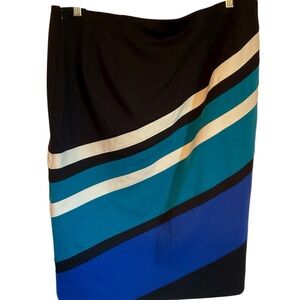 Lane Bryant Black and Blue Skirt